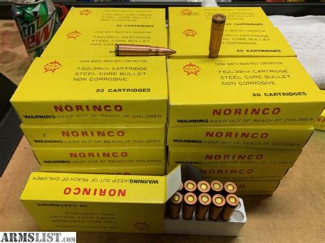 norinco 7.62x39 steel core yellow box on the armslist|7.62x39 norinco.